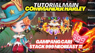 CARA BIKIN STACK 999 NEOBEAST PAKAI COMMANDER HARLEY | MAGIC CHESS GO GO INDONESIA 