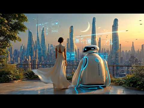 Life in 2150: Eco Megacities, Sky Vehicles & Robots (Cinematic Sci-Fi) | 1 Hour Ambient | 4K