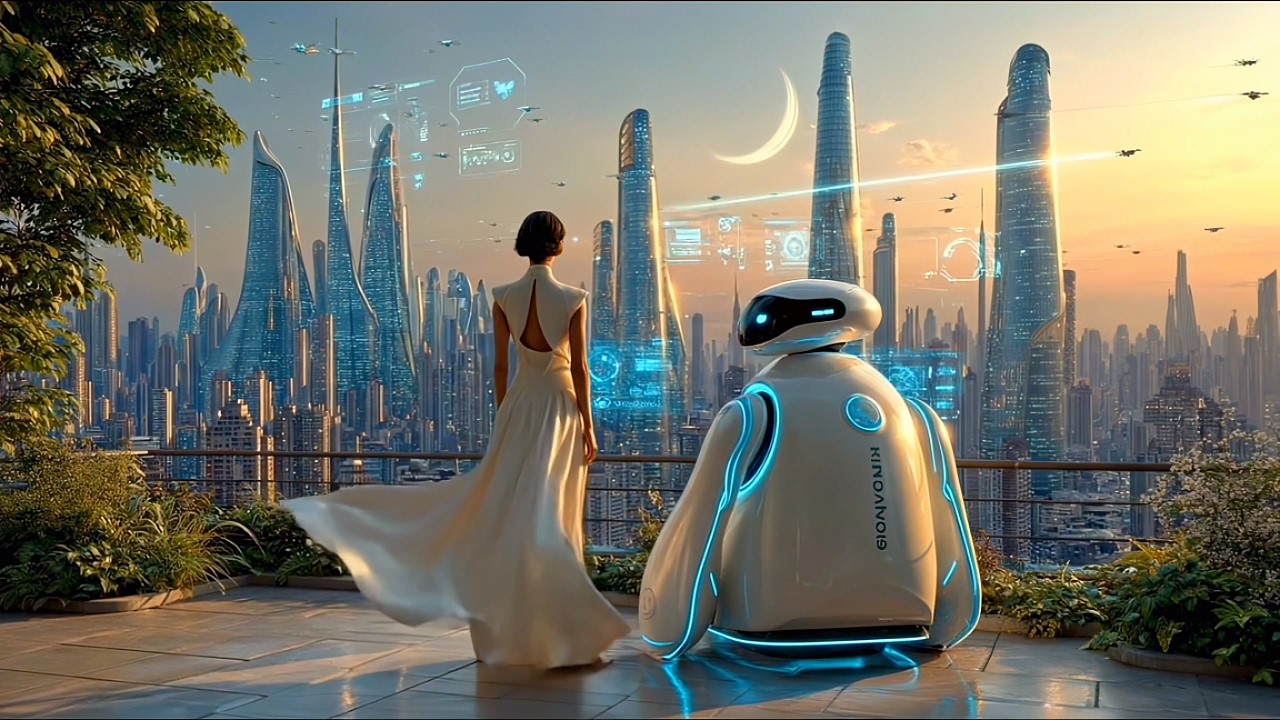 Life in 2150: Eco Megacities, Sky Vehicles & Robots (Cinematic Sci-Fi) | 1 Hour Ambient | 4K