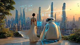 Life in 2150: Eco Megacities, Sky Vehicles & Robots (Cinematic Sci-Fi) | 1 Hour Ambient | 4K