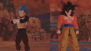 Ssj Blue Vegeta vs Ssj4 Goku - REQUESTED BATTLE - Dragon ball sparking zero