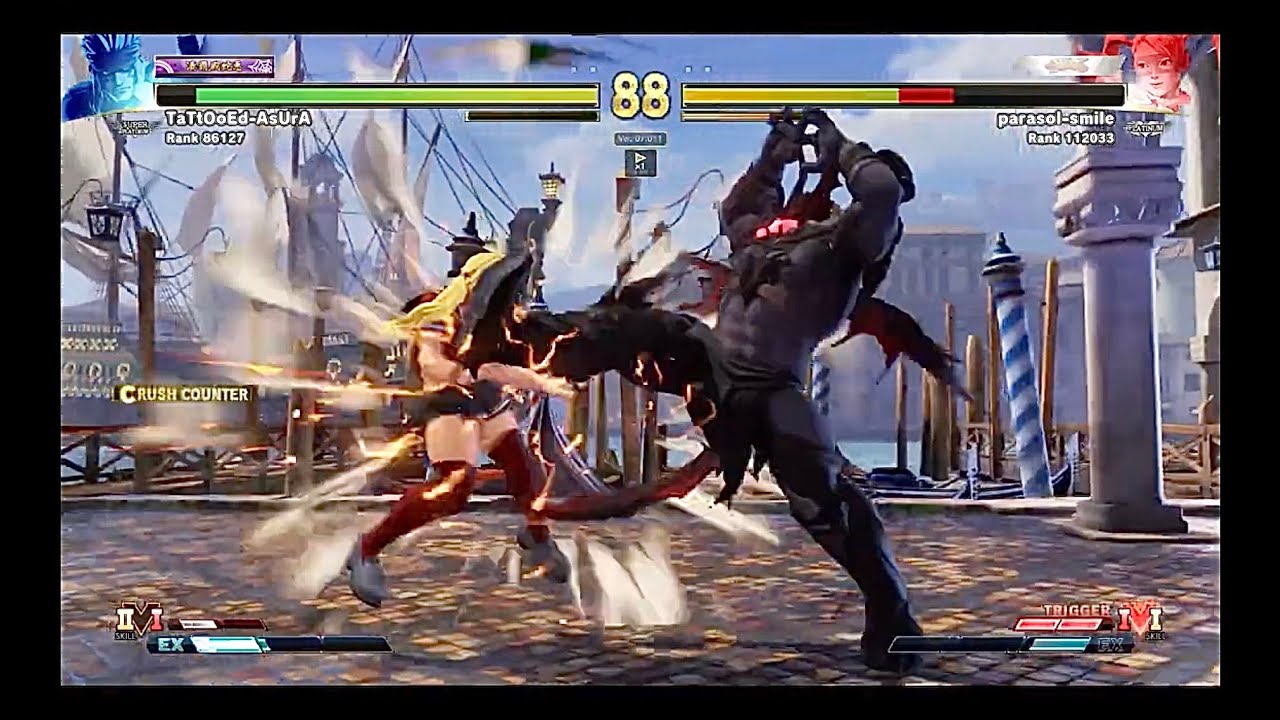 街霸5／快打旋風5／Street Fighter 5／SFV：Alex vs R. Mika（2024/06