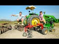 Hudson Digs Toys out of the Dirt with Kids Tractor | Tractors for kids