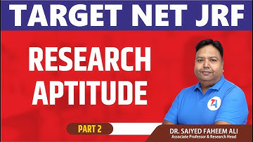 Research Aptitude part-2 || TARGET NET JRF 2023 II PAPER 1 BY FAHEEM SIR