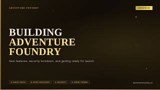 Building Adventure Foundry Update
