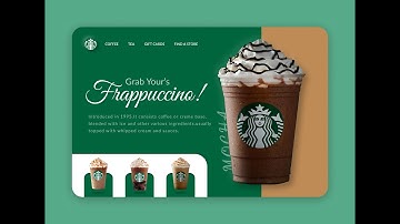 Starbucks Landing Page Website Section Design using Figma | Step By Step Web Design Tutorial