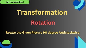 Rotation: Rotate 90 degree Anticlockwise about Origin IGCSE Maths Year 9 & 10