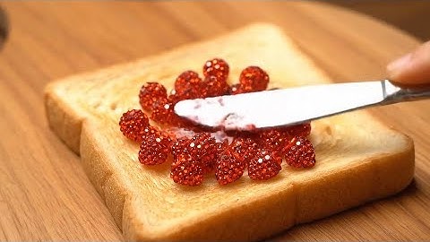 1 Hour of AI ASMR Glass Cutting and Spreading Items on toast to fall asleep to