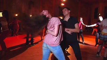 Zoukendary. Aleksey Ryabev and Elena Ryabeva. Zouk improvisation.