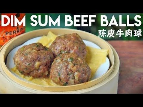 Cantonese Meatballs, Dim Sum-style (陈皮牛肉球) | Chinese Cooking Demystified