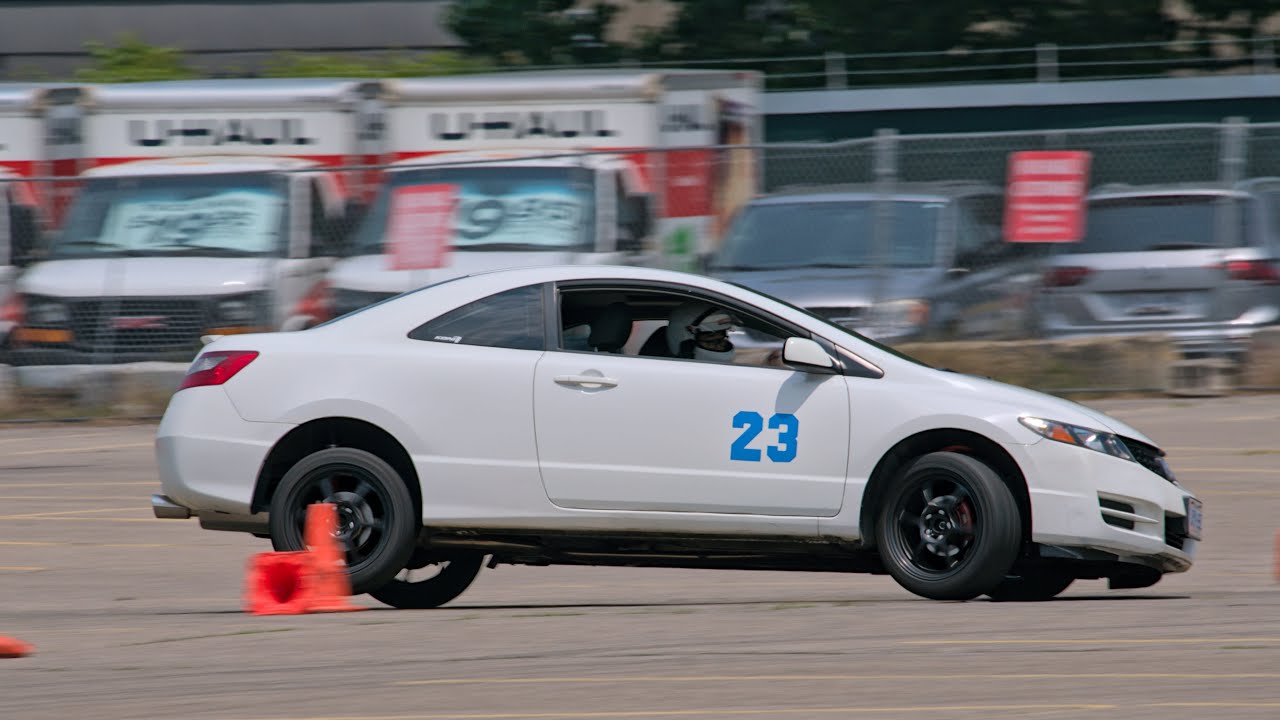 Pitl PITL 2025 Autocross Event 8 B-stock Honda Civic 58.839s - YouTube