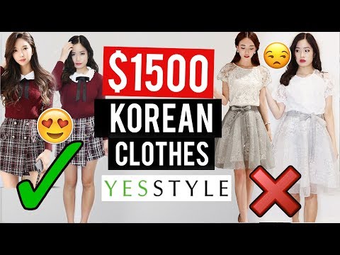 $1500 OF KOREAN CLOTHES Try-On HAUL from YESSTYLE