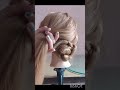 simple bun hairstyles 🥰#hairstyle #easy #shorts