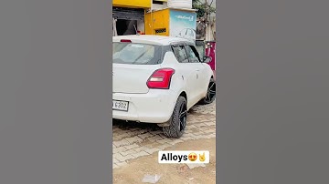 Swift alloy wheels ❤️😍  #swift #modified