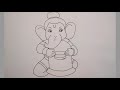 Ganesha drawing easy step for beginnersaarav drawing creative