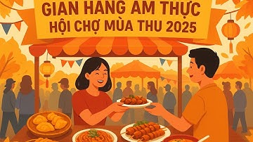Một góc khu ẩm thực trong hội chợ mùa thu 🍂 2025