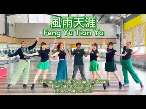 風雨天涯Feng Yu Tian Ya | Line Dance | Awie