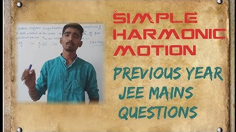 S.H.M||Previous year JEE MAINS questions