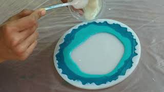 how to create extraordinary pattern in resin art | resin art #65