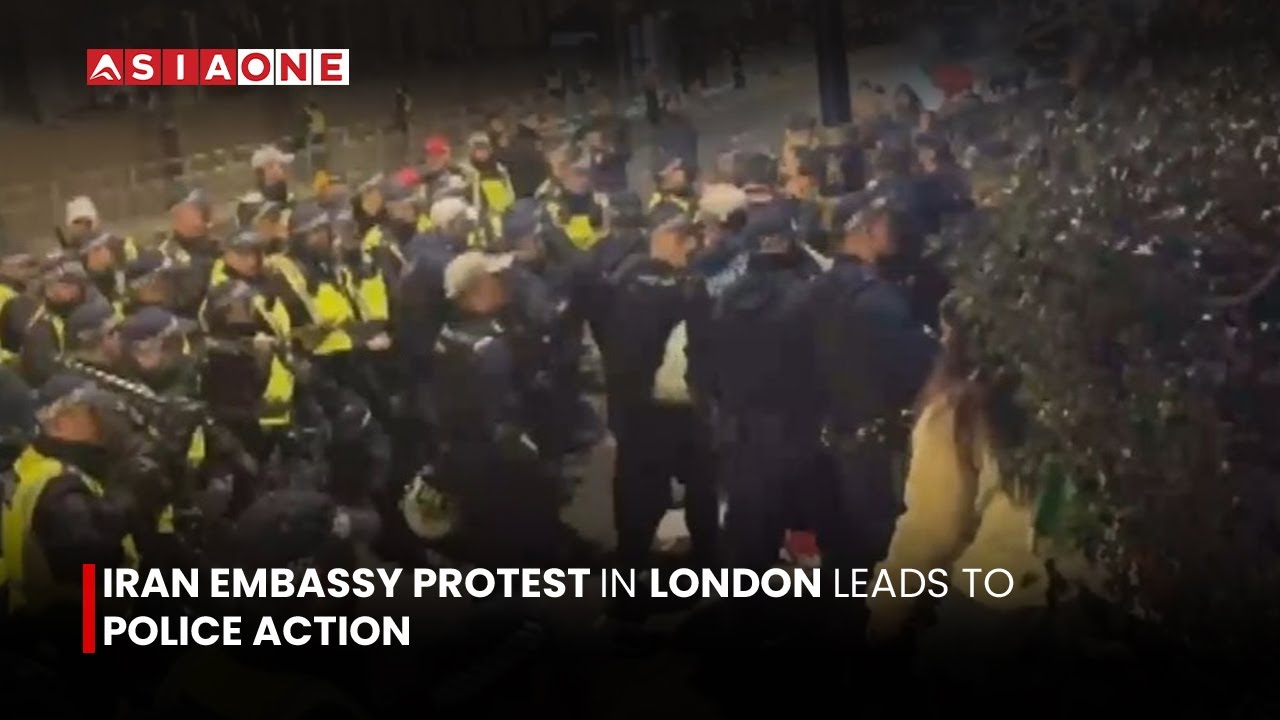 Iran Embassy Protest in London Leads to Police Action | Asia One News