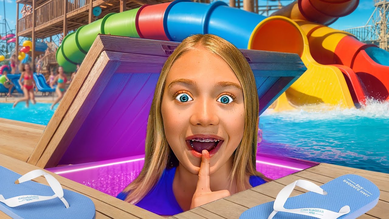 I Built a SECRET ROOM in a WATERPARK! - YouTube