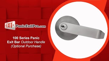 How To Add Optional Handle to 100 Series Panic Exit Bar