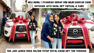 Download Lagu DAPAT GIFT MOBIL BARU! SYAQIRAH SIDRAP GIFT RATUSAN JUTA REZEKI SEMAKIN MEMBLUDAK WARGA KAGET! MP3