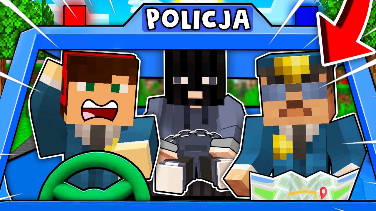 ZOSTAŁEM KIEROWCĄ RADIOWOZU POLICYJNEGO W MINECRAFT?! GPLAY & LAKI