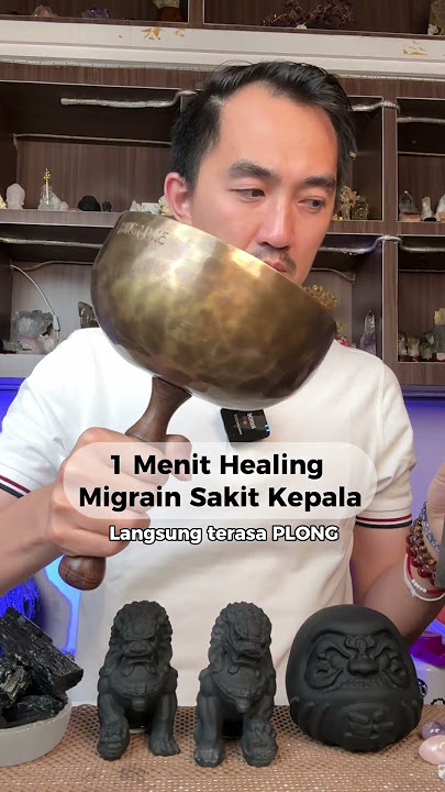 Healing Migraine sakit kepala pusing 1 menit saja #coachvendyan #singingbowl 