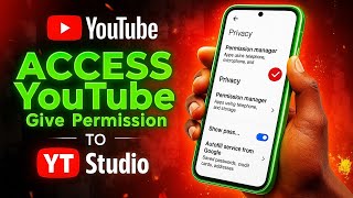 How to Grant Access to YouTube Channel as Managers in Mobiles Phone