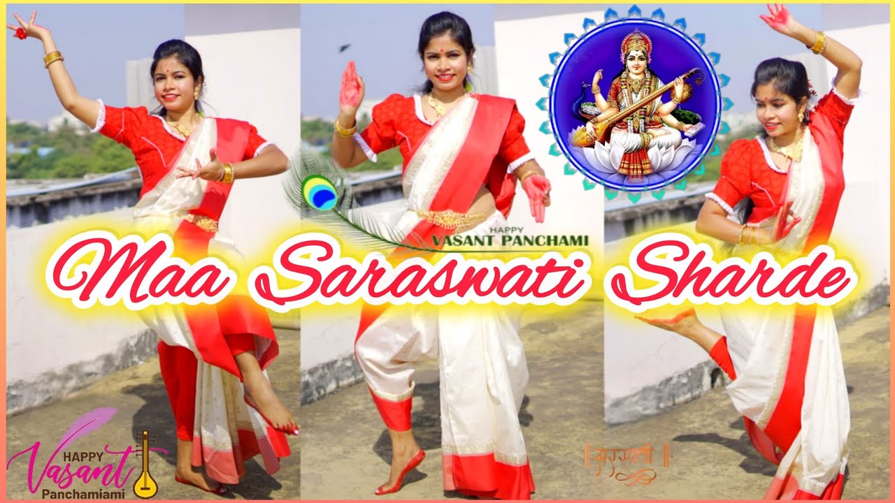 Maa Saraswati Sharde🙏 | Saraswati Vandana | Dance Performance | Veen…