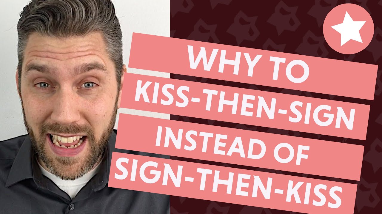 Why to Kiss-then-Sign in the Wedding Ceremony (Instead of Sign-then-Kiss!)
