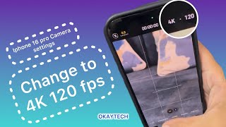 How to change iPhone 16 pro Video Settings to 4K 120 fps| Step by step Guide #iphone16pro #camera