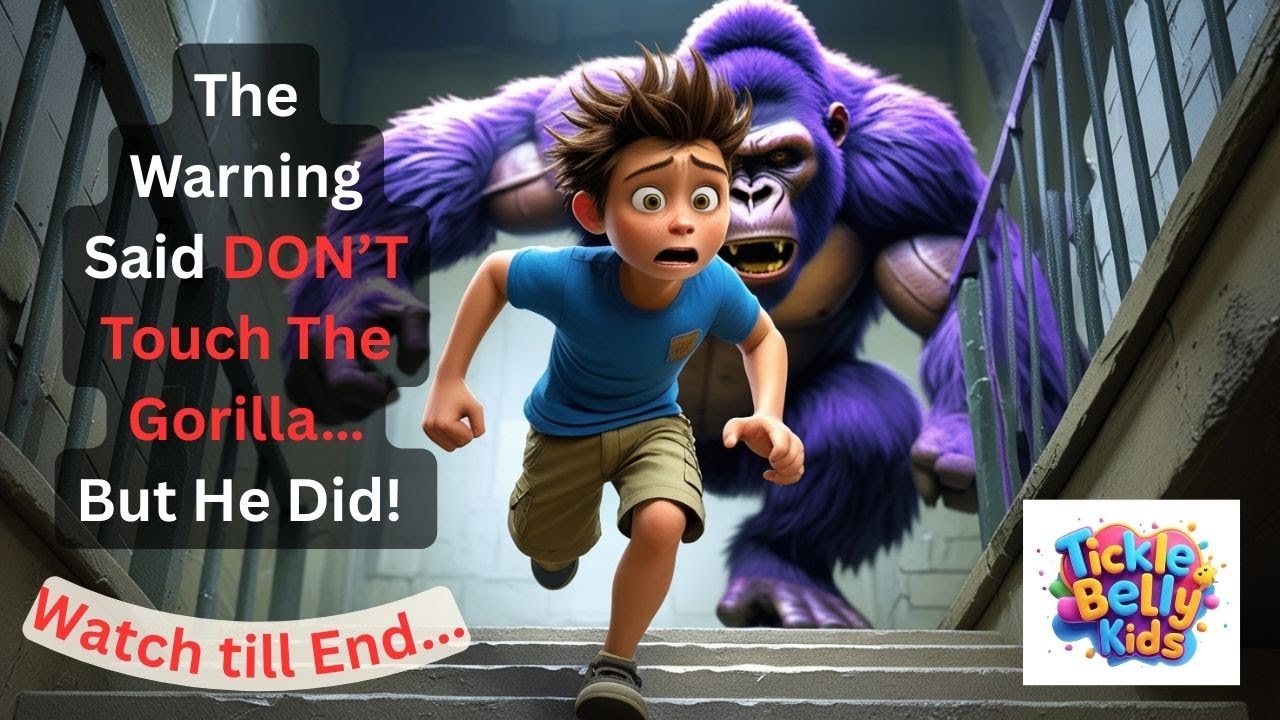 The Purple Gorilla 🦍 | Funny Animated Kids Story with a Twist | Bedtime Adventure for Children"
