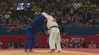 Galstyan (RUS) & Hiraoka (JPN) Win Men's -60kg Judo Semi-Finals - London 2012 Olympics