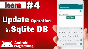 Sqlite Update in android - learn to get item from sqlite database and update it in android - part 4