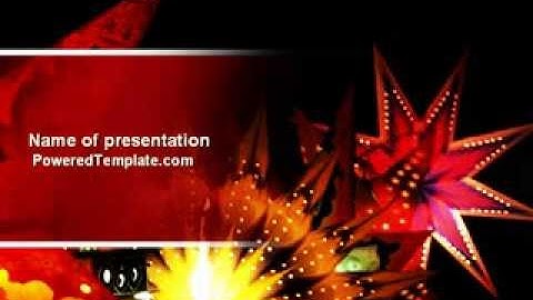 Festival of Lights PowerPoint Template by PoweredTemplate.com
