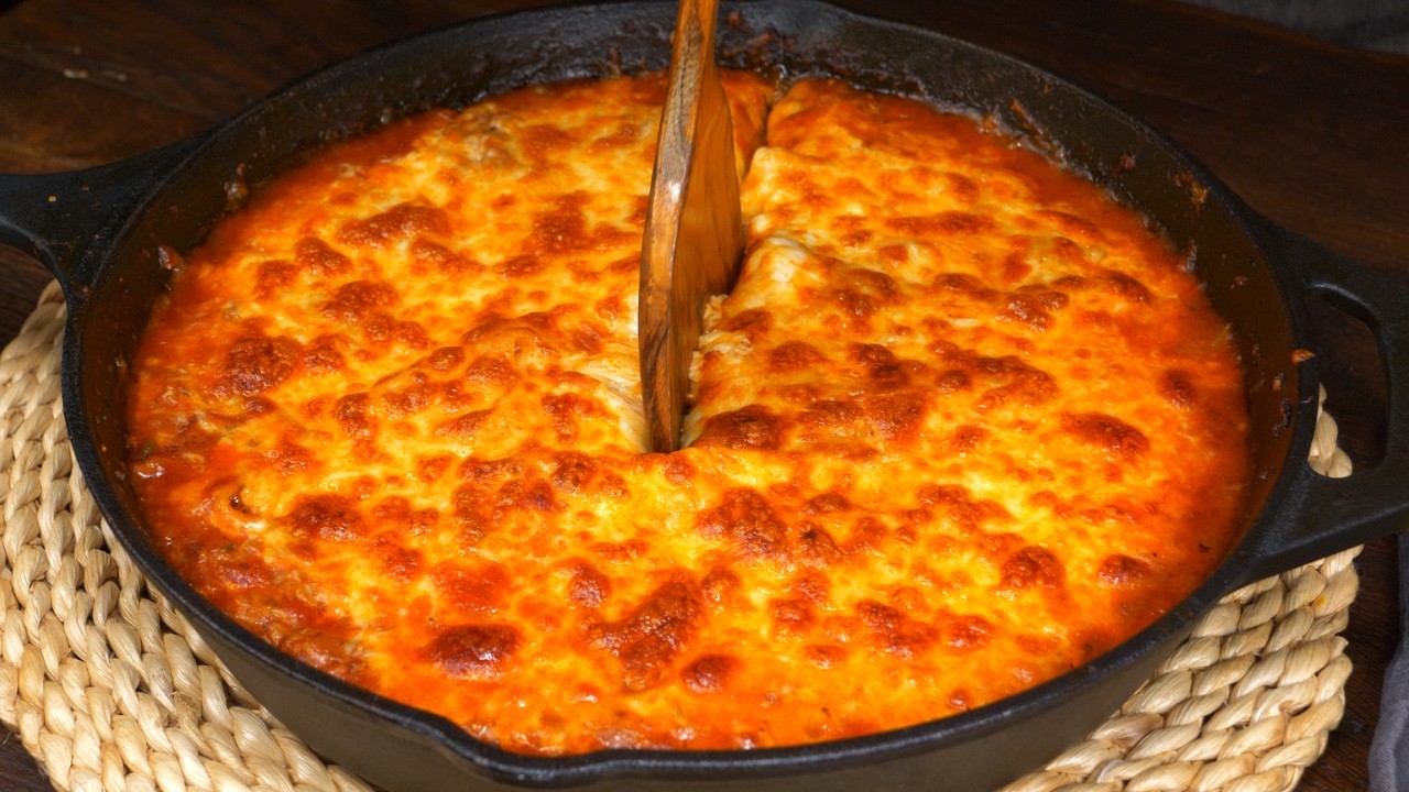 Паста, приготовленная в одной сковороде, лучше пиццы! 10 минут, кипячение не требуется!