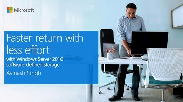 Software Defined Storage in Windows Server 2016
