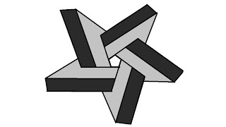 how to draw in ms paint | 3d star illusion drawing in ms paint |