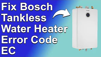 Bosch Tankless Water Heater Error Code EC (Failed Ionization Problem - How To Fix Error Code EC) thumbnail