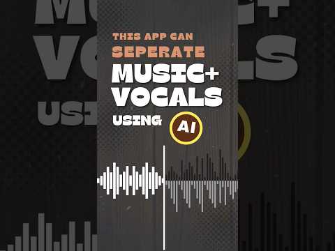 This App Separates Vocals and Music from songs Instantly using AI for Free.