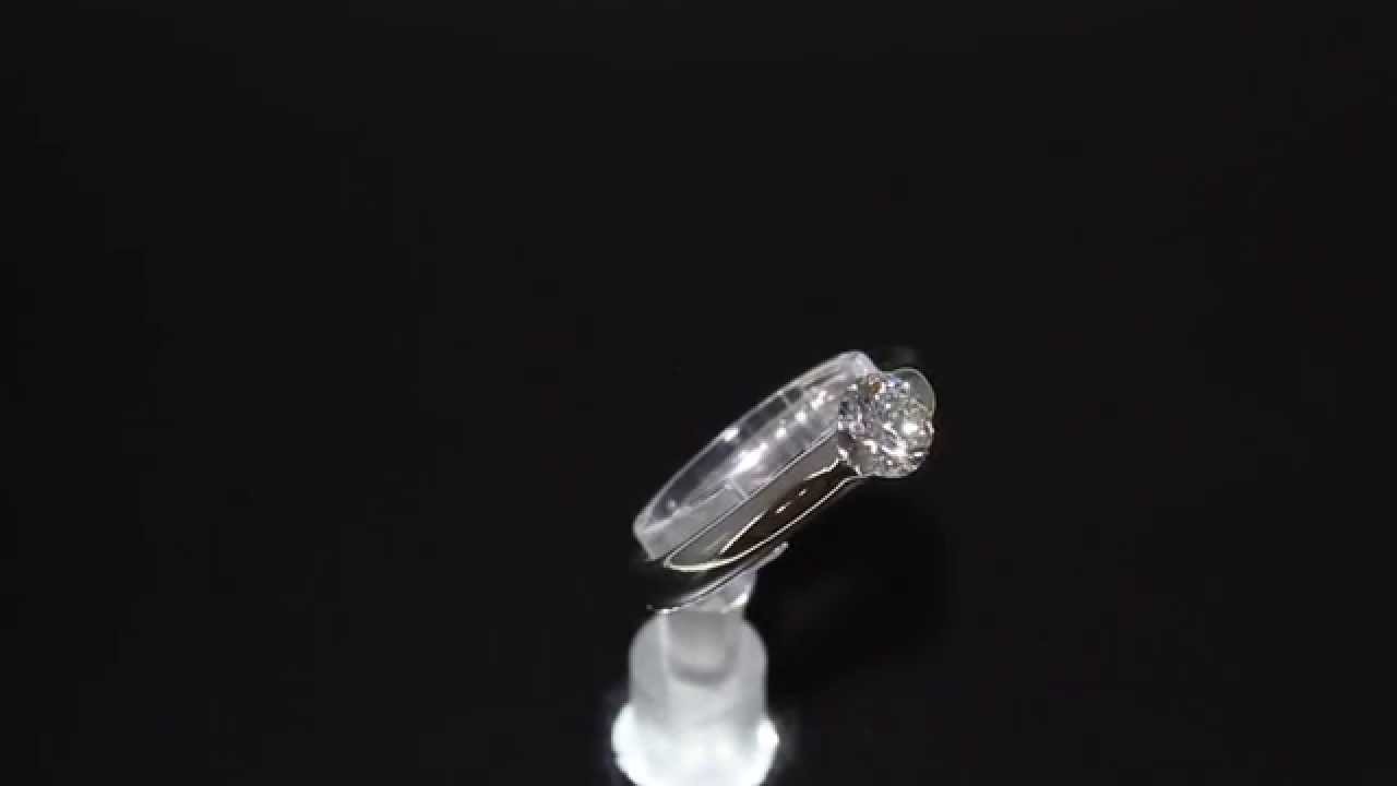 Trap Set Diamond Solitaire Ring M1059