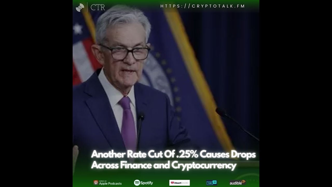 Another Rate Cut Of .25% Causes Drops Across Finance and Cryptocurrency (OOC)