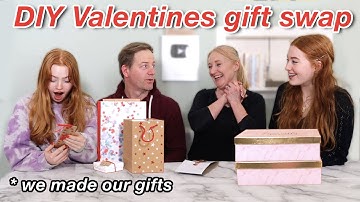 VALENTINES DIY FAMILY GIFT SWAP CHALLENGE *making presents from household Items | R Studios