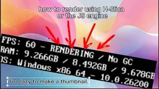 How to render using H-Slica or the js engine