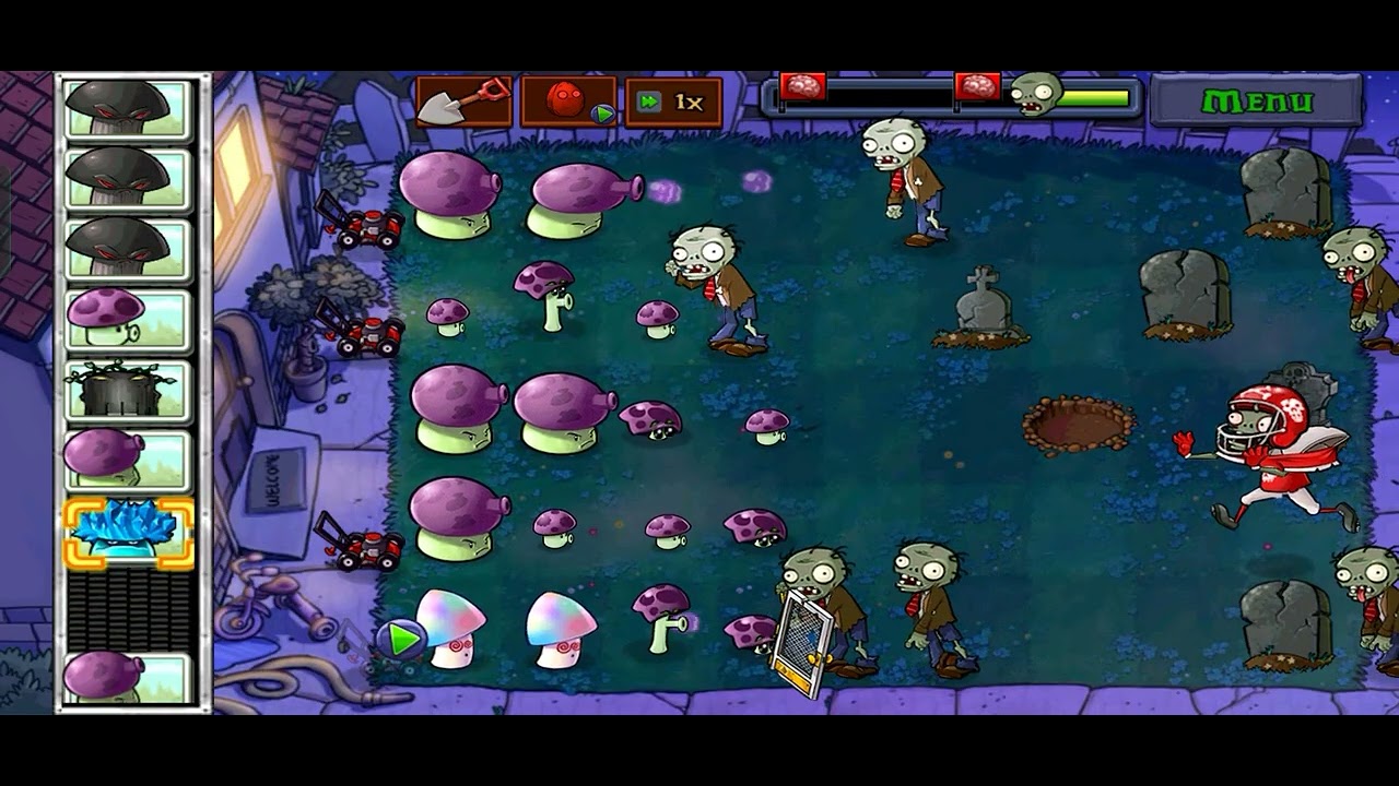 Playing plants vs zombies with crazy Dave - YouTube