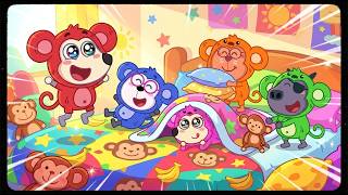 👉 5 Little Monkeys Jumping on the Bed! 🐒 Wolfoo Learns Safety  Wolfoo Nursery Rhymes & Kids Songs