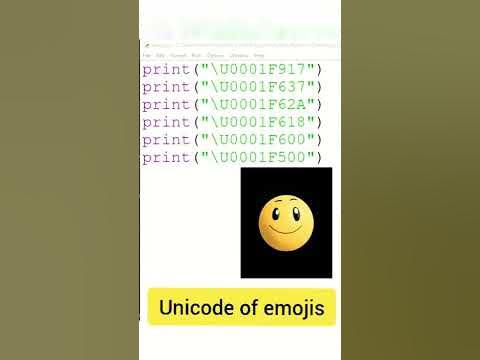World Emoji Day 😍Let's create in python Emojis Unicode in Python Python ...