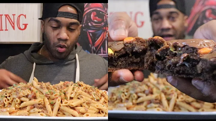 Mukbang | Cheese Burger Mac & Cheese w/ HUGE Stuff...